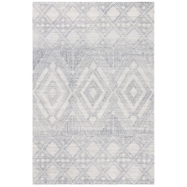 Safavieh 4 x 6 ft. Abstract Rectangle Area Rug, Ivory & Grey ABT144A-4 - main